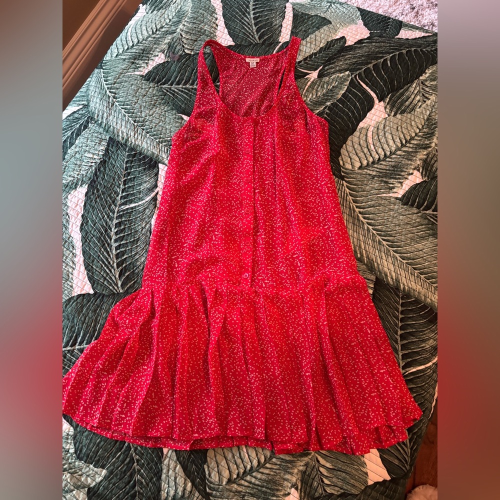Elegant Red Sleeveless Dress